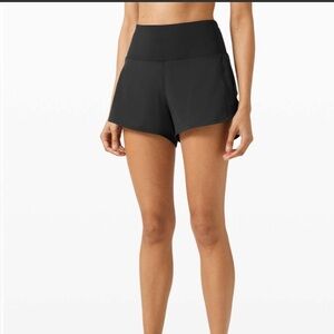 Lululemon Black Speed Up High-Rise Short 4"